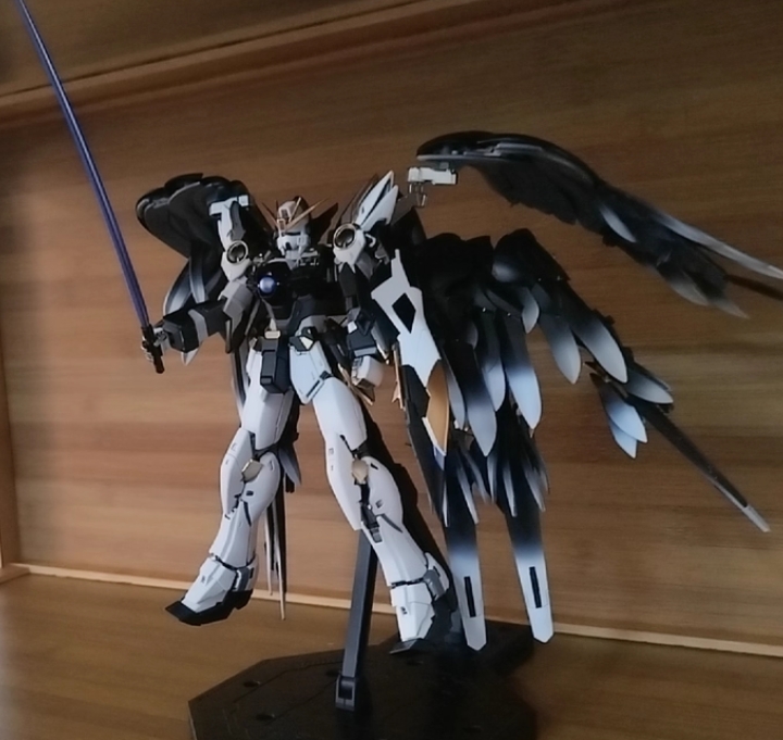 万代高达MG飞翼零式ka版手办黑雪姬敢达拼装模型玩具男生礼物